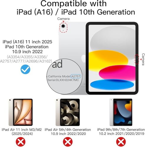 Étui iPad 11 pouces A16 antichoc avec support réglable pour éviter la fatigue