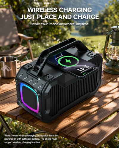 Energizer Outdoor Bluetooth Speakers, 100W Peak Portable Wireless Speaker - image 6