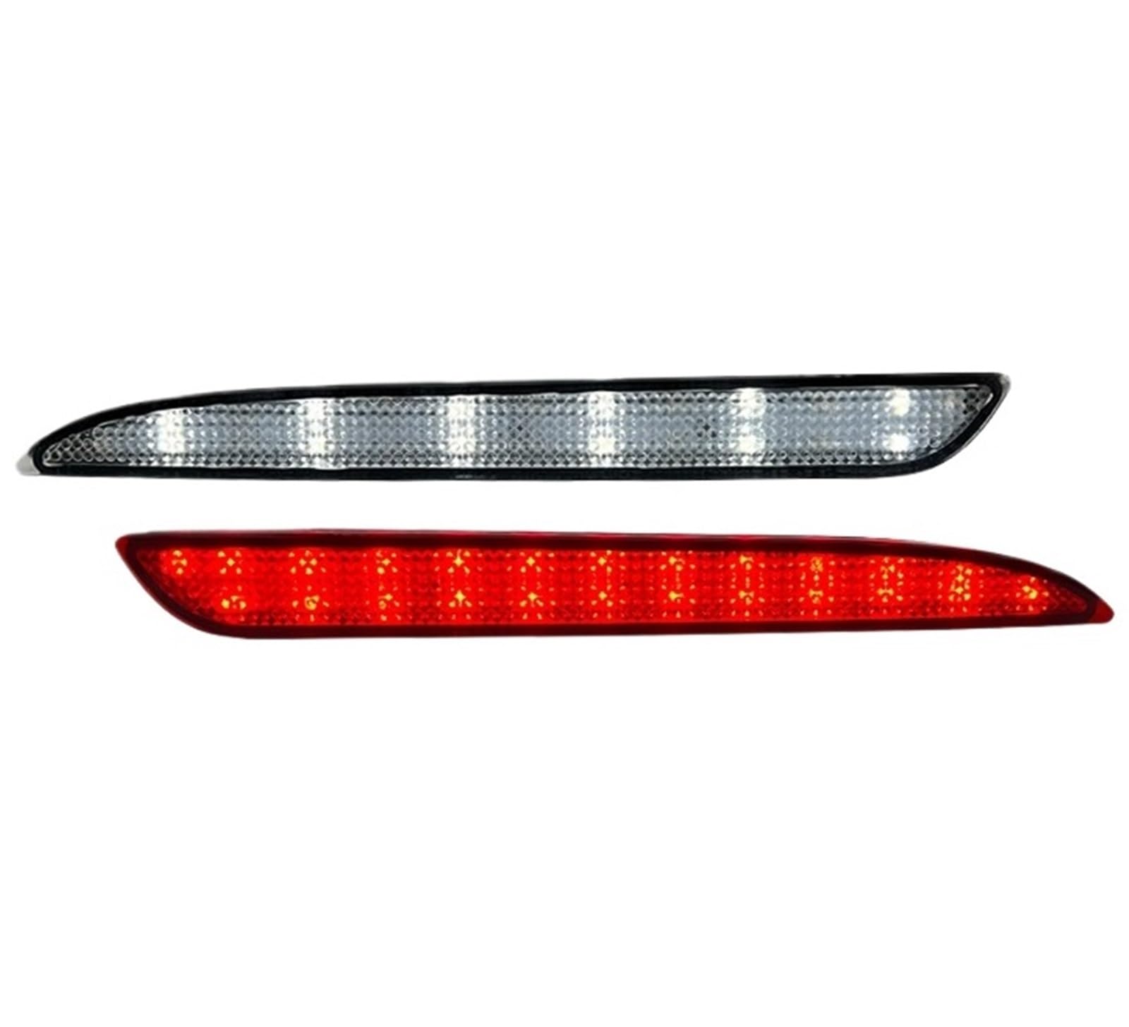 Auto fanali Posteriori 3 Funzioni Fanale Posteriore A LED Paraurti Gruppo Lampada Rosso Corsa E Jogging Luce di Freno Bianco Retromarcia per Axela 2010-2013 2011 2012