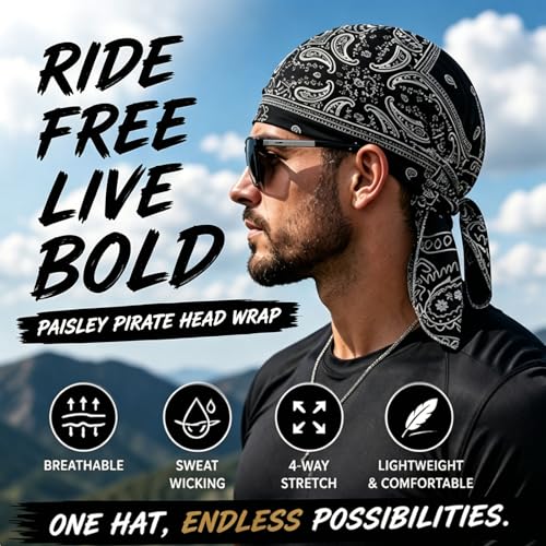 Image of Cooling Skull Cap Helmet Liner, Breathable Elastic Bandana Cooling Headscarf Cap for Men Women
