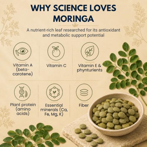 Image of Earthen Story Certified Organic Moringa Tablets (120) | Lab Tested for 270+ Pesticides | Drumstick Leaf Superfood for Energy & Daily Nutrition | Vegan, Non-GMO
