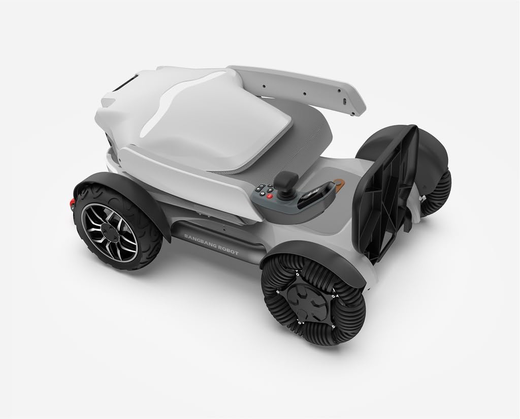 PLUS SANTE - Viaggiare, sedia a rotelle elettrica auto-pieghevole, autonomia 25 km, controllo intelligente e applicazione mobile, comfort premium, interno/esterno