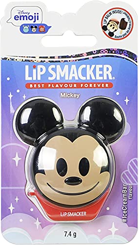 Lip Smacker - Colección Disney Emoji Flip Balm - Bálsamo Labial Hidratante Infantil Mickey - Hidratante Labios Sabor Helado Cookies and Cream - Ideal para Regalar - Envase Individual Cover