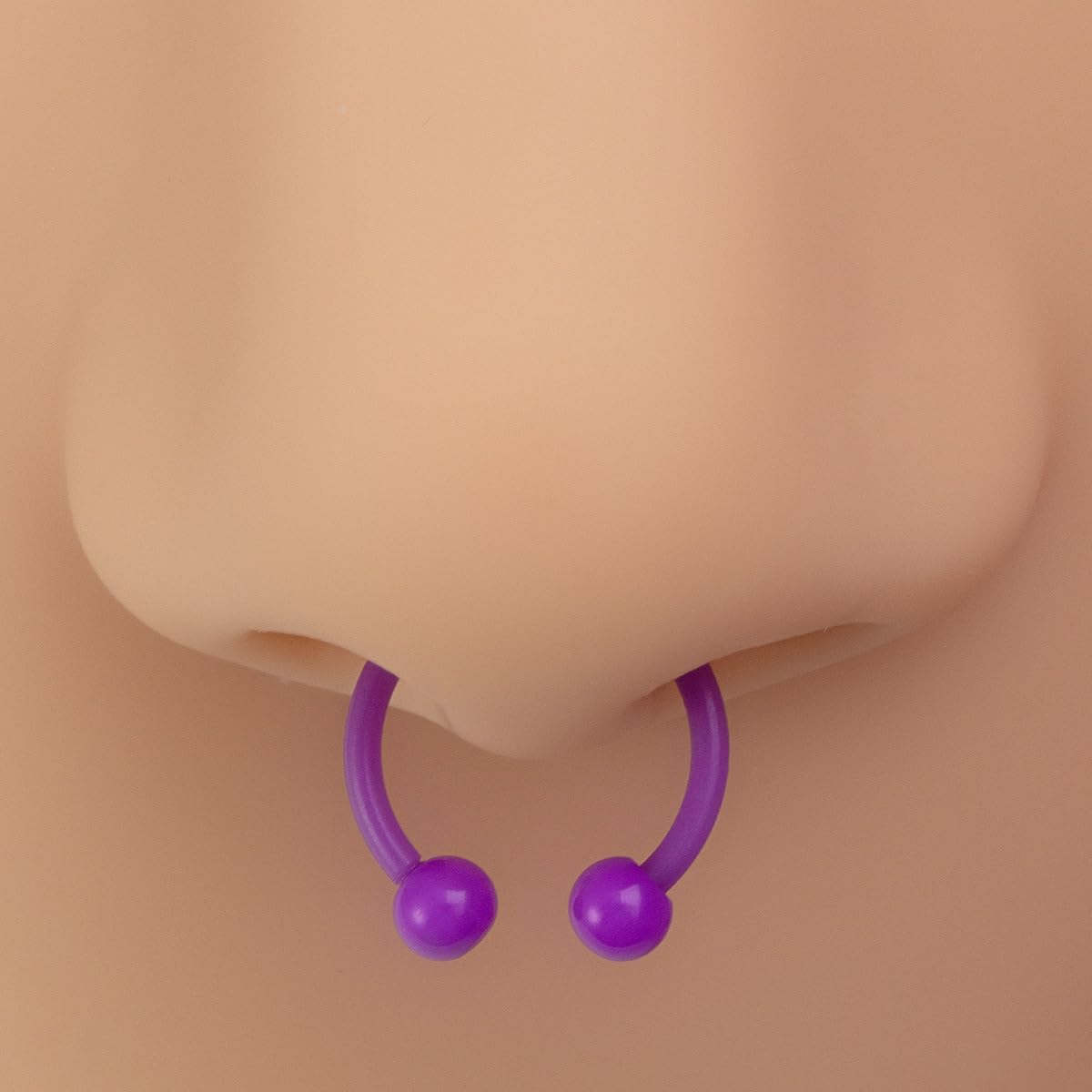 POYAMUSE 10Pcs Neon Horseshoe Piercing Rings – 16GA UV Acrylic Colorful Septum, Nose, Eyebrow, Cartilage Hoop Piercing Jewelry