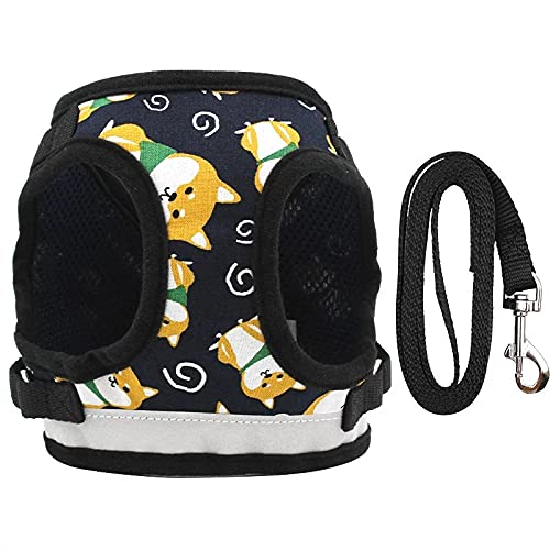 KUTKUT Adjustable, Reflective Harness and Leash No Pull/No Choke, Breathable,for Small Puppy (Size: M, Adjustable Chest: 35cm-40 cm, Pet Weight 3-5 Kg) (B094FRLGGR) Amazon Price History, Amazon Price Tracker