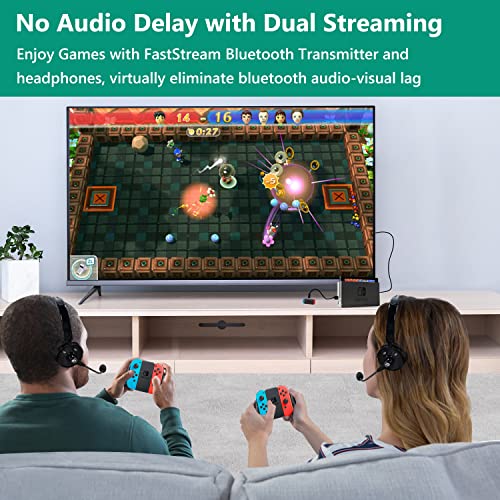 Giveet Wireless Gaming Headset Set W/Usb-C Audio Dongle Compatible With Nintendo Switch Lite, Bluetooth Over Ear Headphones For Ps4, Pc, Plug N Play, 40Ms Low Latency, In-Game Voice Chat #TOP3