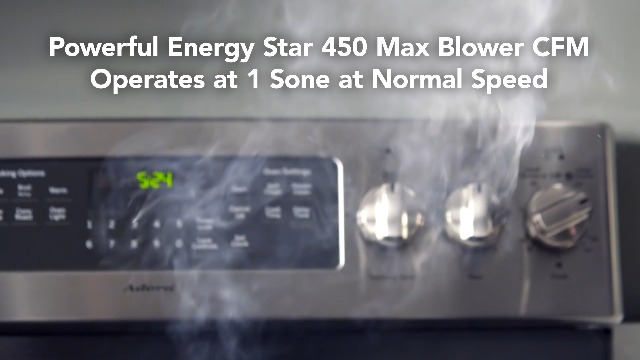 Image of Broan- NuTone PM400SS Custom Cabinet Built-in 3-Speed Power Pack Insert with LED Lighting and 450 Max Blower CFM, 21-Inch, Stainless Steel