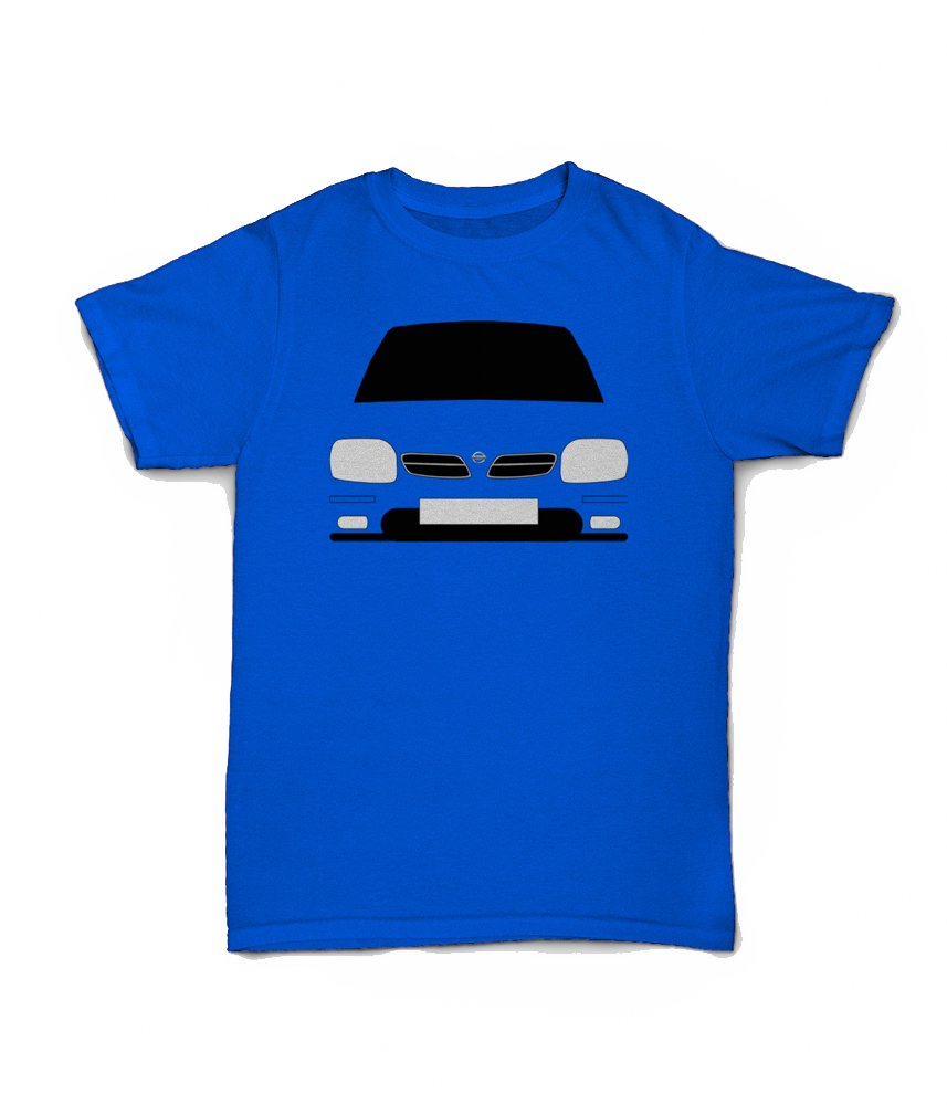 Retro Motor Company Micra K11 Facelift Customisable T-Shirt Blue