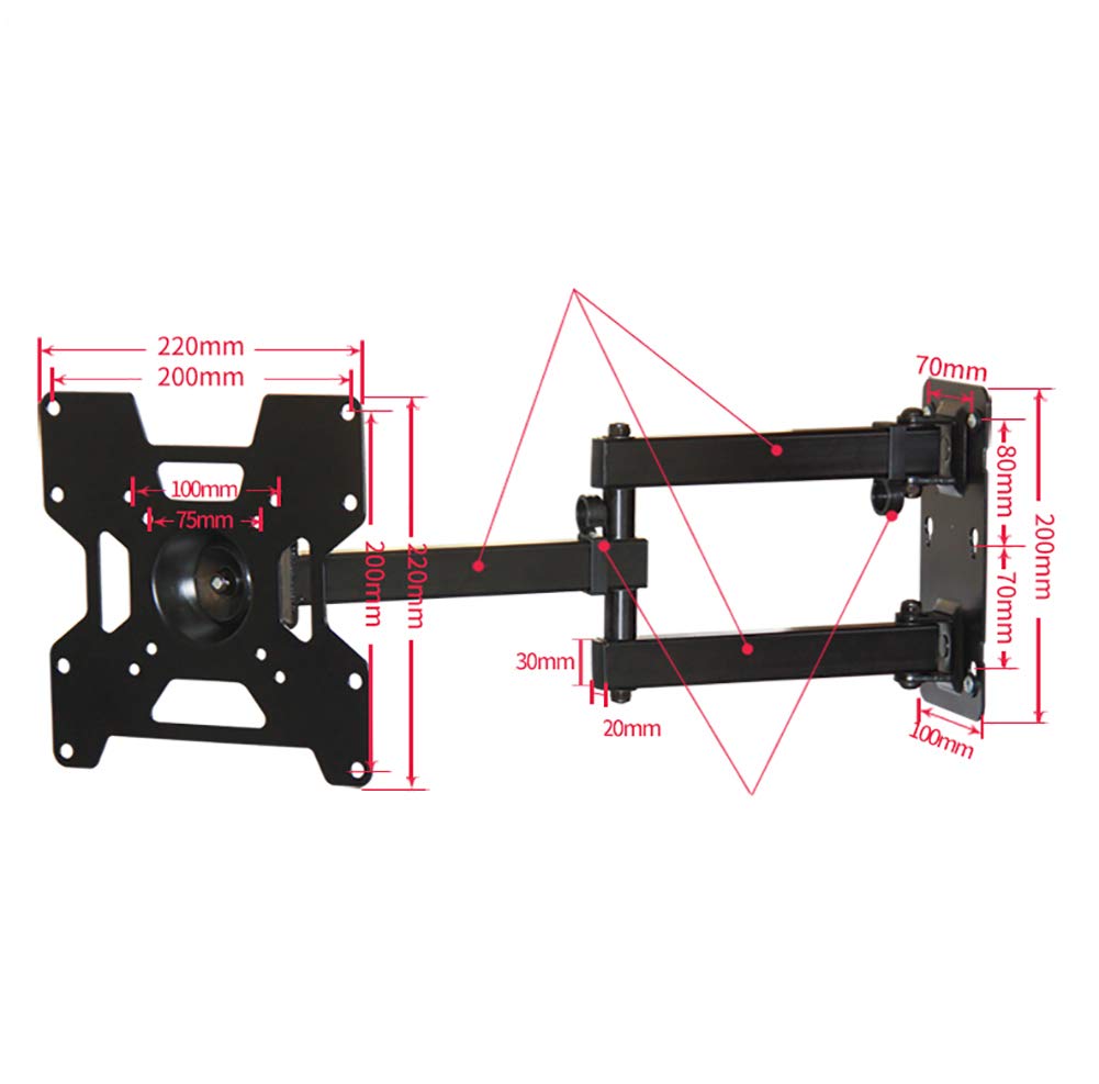 TV Wall & Ceiling Mounts Uchwyt do telewizora uchwyt ścienny stojak na monitor komputera pasuje do większości płaskich ekranów 24-102 cm i LED LCD.