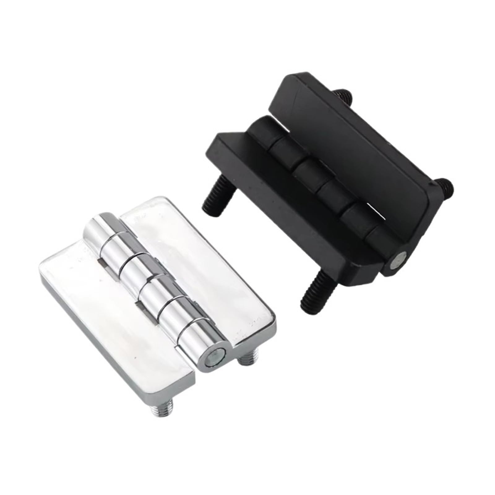 Zinc Alloy Thickened Screw Embedded Hinge Industrial Bearing Equipment 1Pcs(Chrome Flash)
