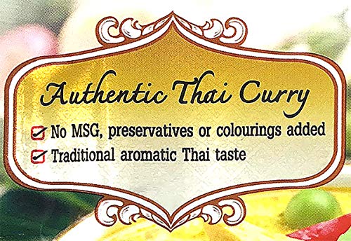 Lobo Thai Green Curry Paste - No MSG, No Preservatives, No Artificial Colors (Pack of 5)