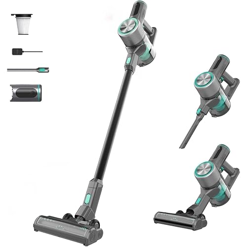 Wyze Cordless Vacuum Cleaner with 20000Pa Powerful Suction, Lightweight Stick with HEPA Filter, 300W Powerful Brushless Motor, 40mins Runtime in Eco Mode, for Home Hard Floor Carpet Pet Hair
