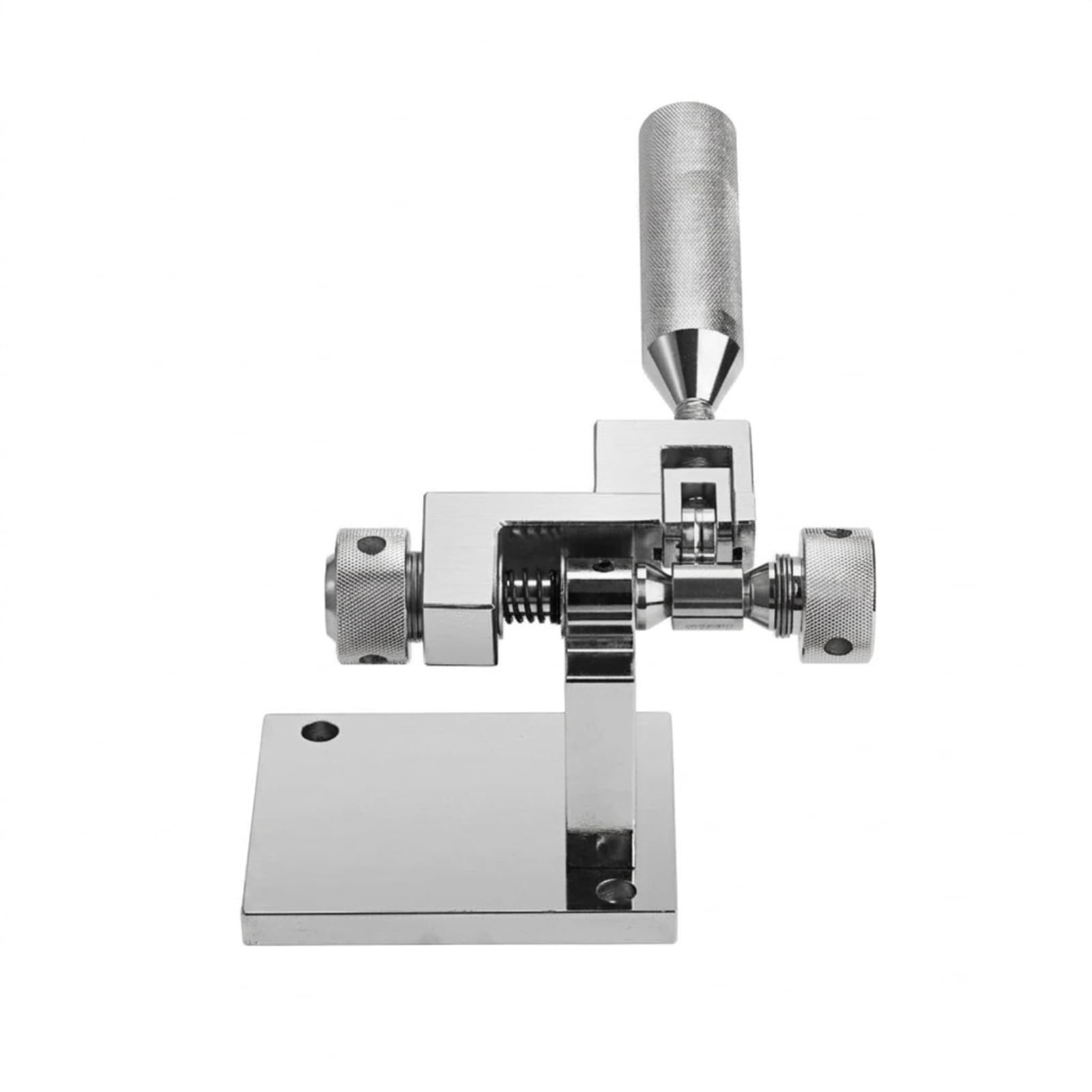 Manualer Ringexpander Ringdehner Ringspanner Ringsizer aus Massivem Stahl mit Schraubtrieb Und Stabiler Säule Inklusive Basisplatte mit Bohrungen für Atelier Schmuckfertigung Reparaturservice