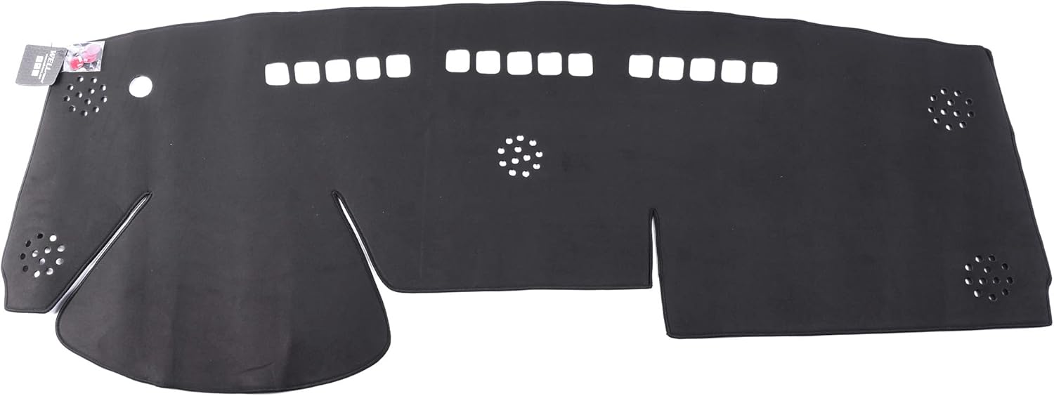 WellVisors Black Suede Dash Mat Dashboard Cover Compatible with Mazda 2007-2015 CX-9 3-777MZ010