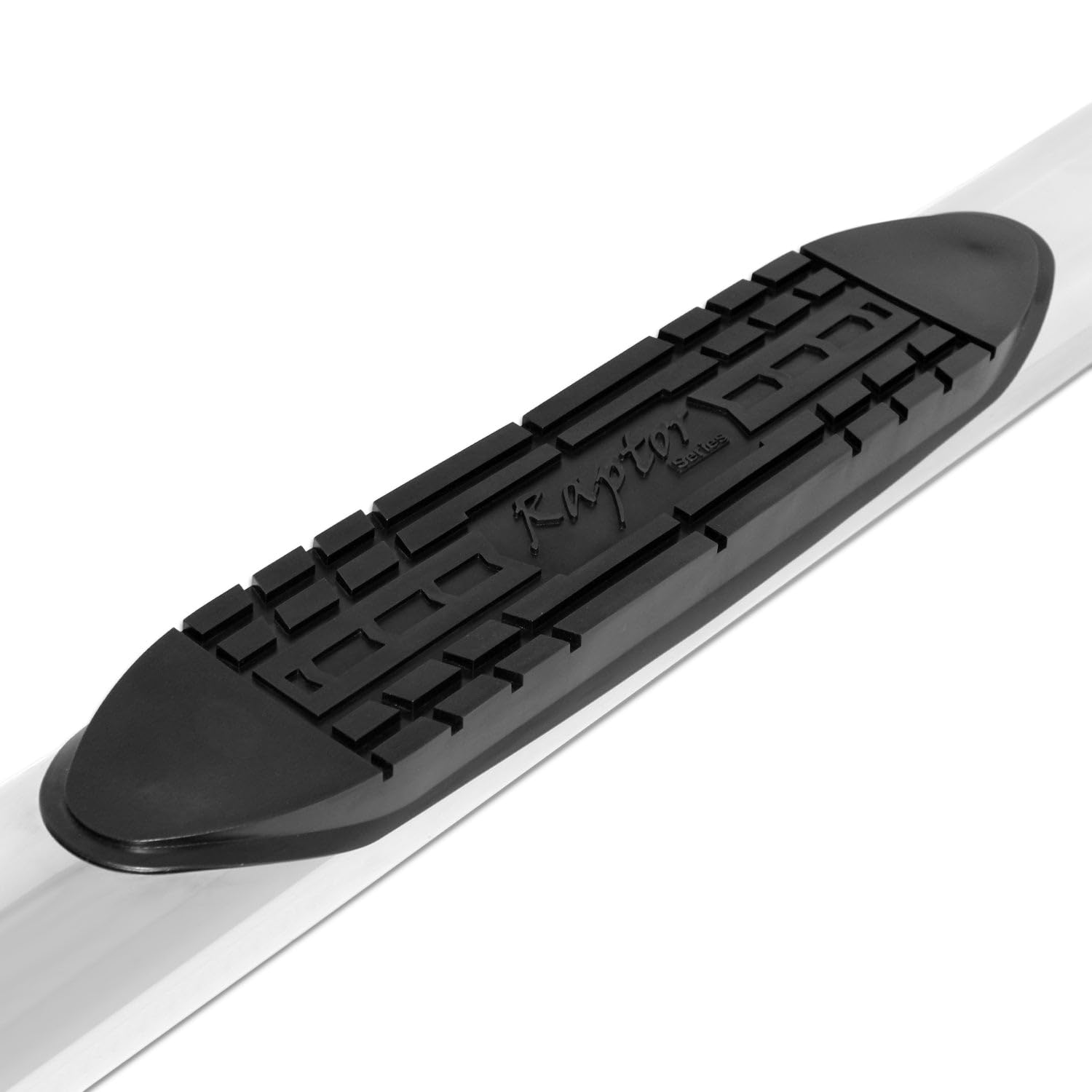 Raptor Series 1603-0371 5 inch Curved Stainless Side Steps For Regular Cab 15-20 Ford F-150 17-20 Ford F-250/F-350 Super Duty