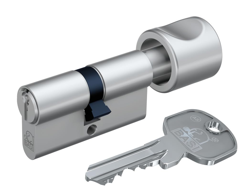 BASI | AS Schließzylinder | gleichschließend und frei kombinierbar | Viele Längen verfügbar | Profilzylinder für Haus und Wohnung | Knaufzylinder A:K40 mm B:40 mm
