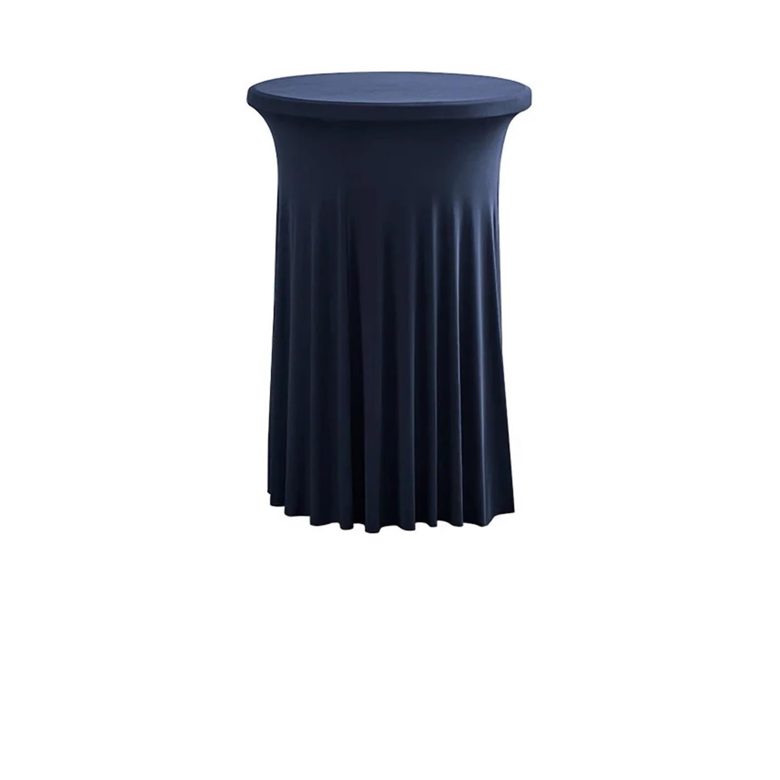 XUCZHAI Round Spandex Cocktail Tablecloths with Skirt Wrinkle Table Cover for Wedding Party Banquet For Banquets, Wedding, Parties(ROYAL BLUE,80x110cm)