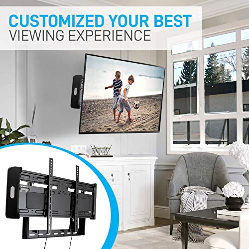 Pyle Home Universal Fixed Tv Wall Mount - Slim Quick Install Vesa Mounting Bracket For Tv Monitor, Mounts 37 To 55 Inch Hdtv, Led, Lcd, Plasma, Flat, Ultrawide Smart Television Up To 77 Lb Psw661Lf1 #TOP2