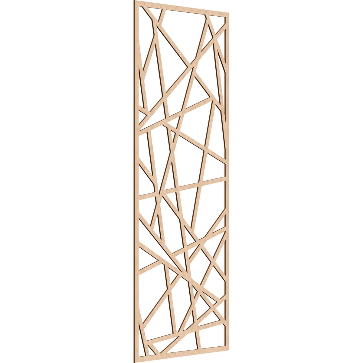 Conway Decorative Pierced Fretwork Wood Wall Panels, 33 3/8"W x 84 3/8"H x 1/4"T, Red Oak