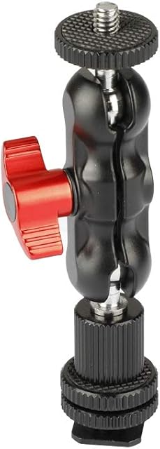 CAMVATE 1/4"-20 Ball Head Extension Arm with Shoe Mount for Camera Monitor/Flashlight - 2040