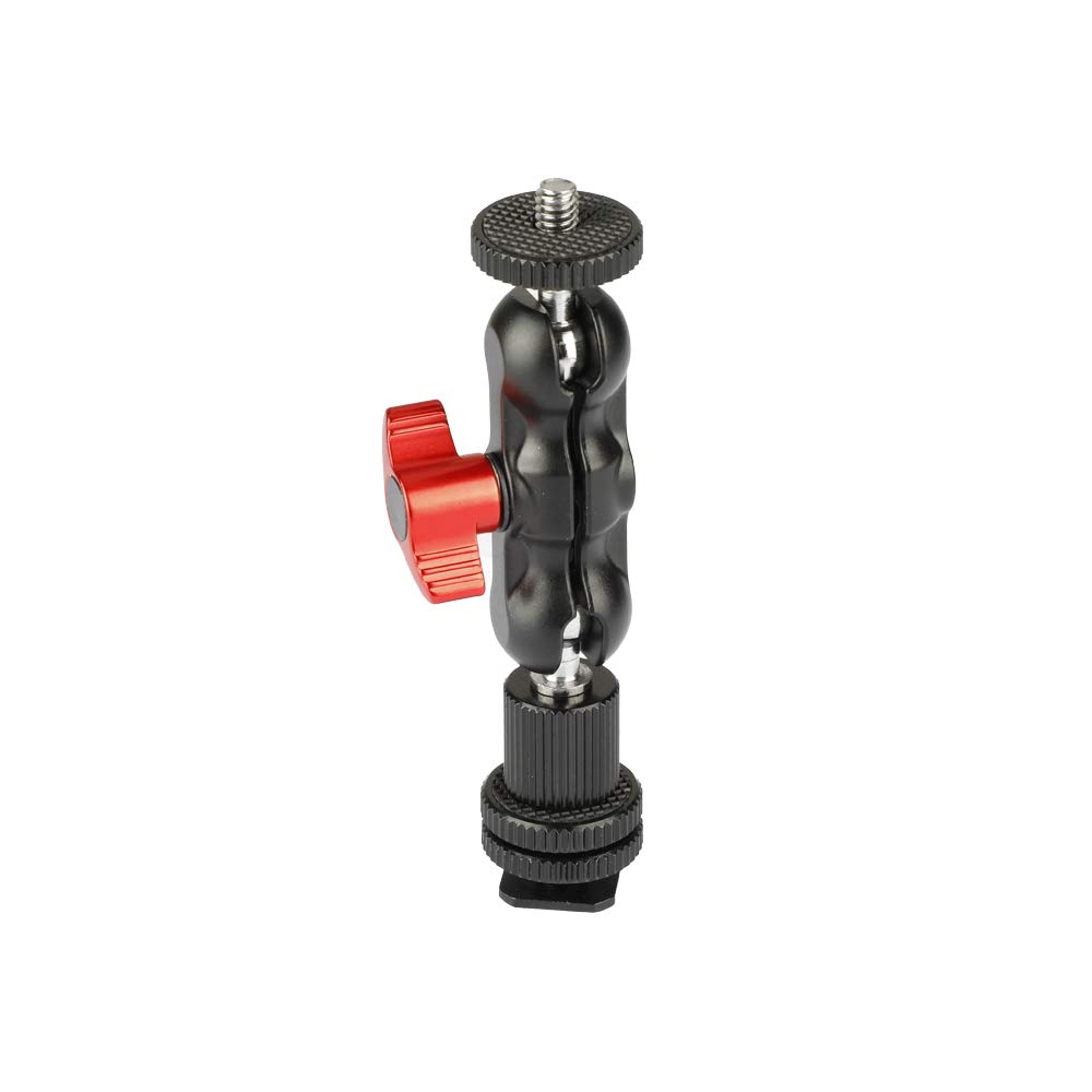 CAMVATE 1/4"-20 Ball Head Extension Arm with Shoe Mount for Camera Monitor/Flashlight - 2040