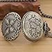 Realpoo Bronze Solid Face Butterfly Design Quartz Men's Pocket Watch, Arabic Numeral Dial with Chain Pocket Watch for Men