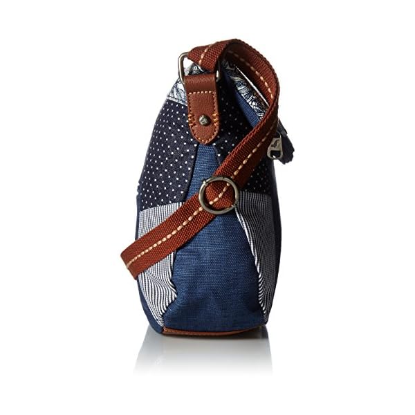 Sakroots-Foldover-Crossbody Sakroots womens Foldover Crossbody Bag Cotton Canvas, Multifunctional Purse With Adjustable Strap Zipper Pockets Sustainable Durable Design, Navy Spirit Desert, One Size US
