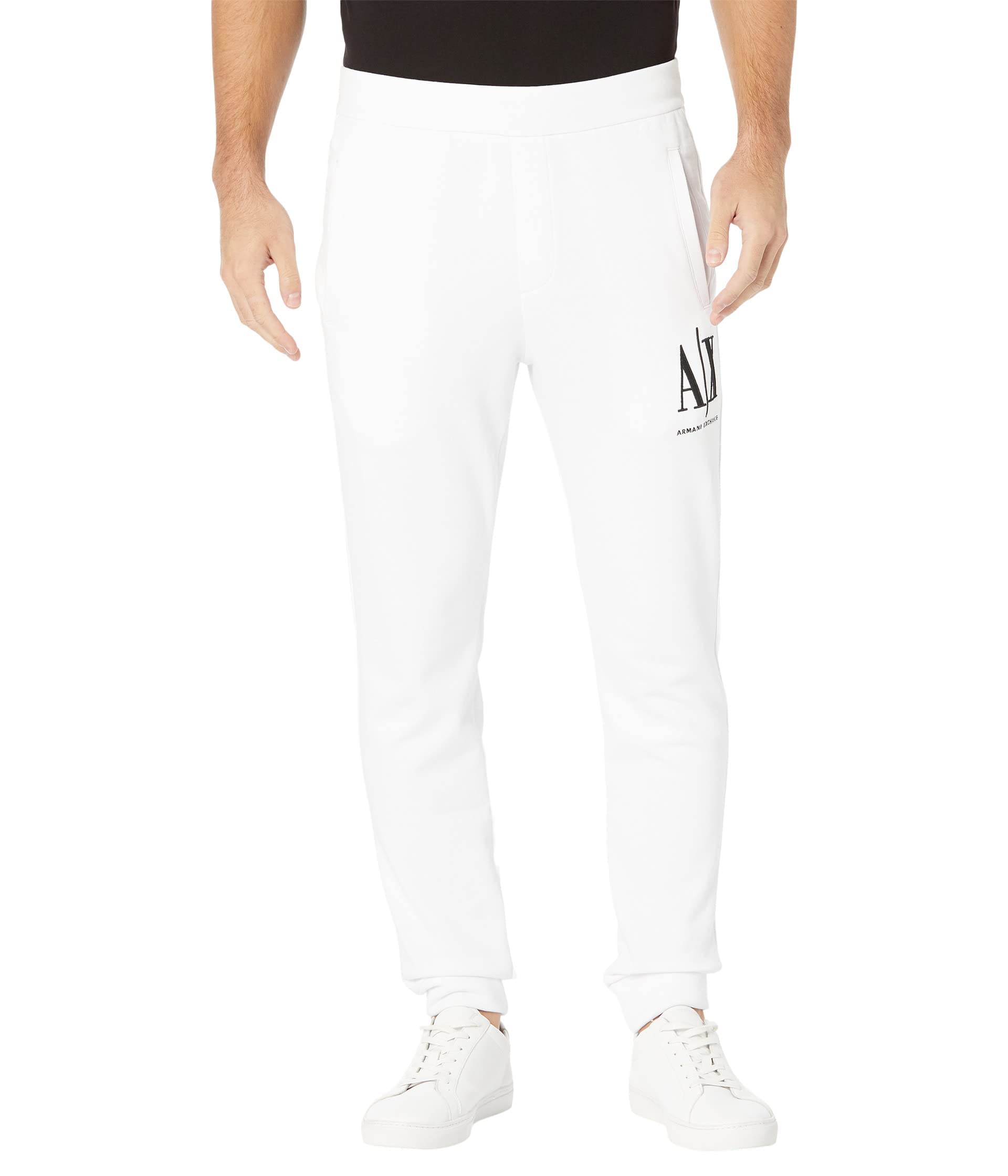 Armani Exchangemens Icon Project Embroidered Logo Jogger Sweatpant Sweatpants