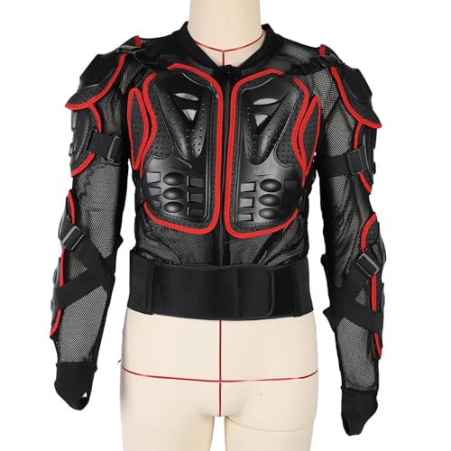 Luocute Motocicletas Cuerpo Protector Chaqueta Armadura, Equipo de Protección de Montaje, Protector de Columna de la Columna de la Bicicleta de Tierra de ATV, Protección de la Columna (XL)
