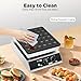 36-Hole Mini Pancake Maker, 1000W 110V Electric Non-Stick Waffle Machine, 1.88in Poffertje Maker with Adjustable Temp & Timer for Home, Bakery, Restaurant
