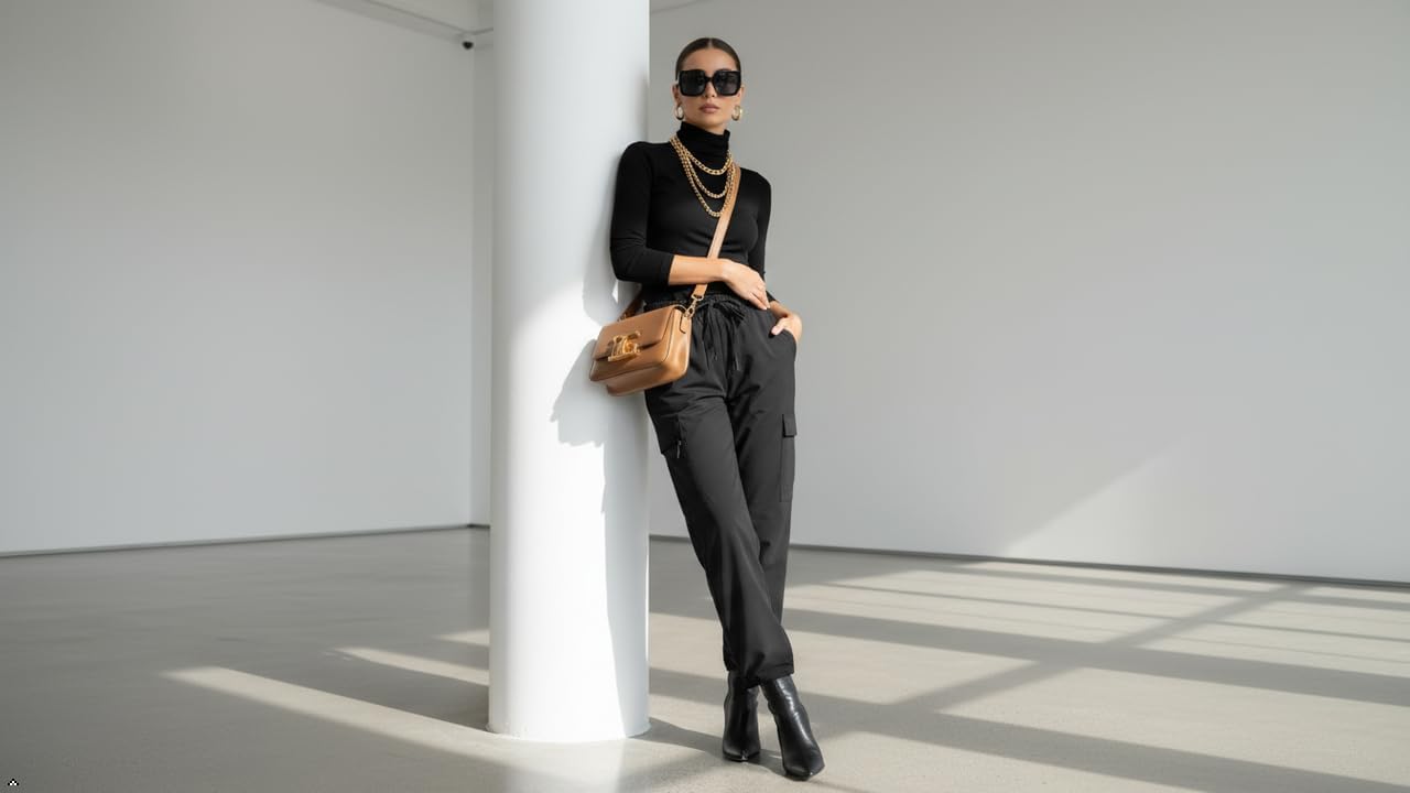 Quick Dry Women's Cargo Pants with Pockets Lightweight Hiking Joggers for Workout Athletic Casual Outdoor Camping - Image 9