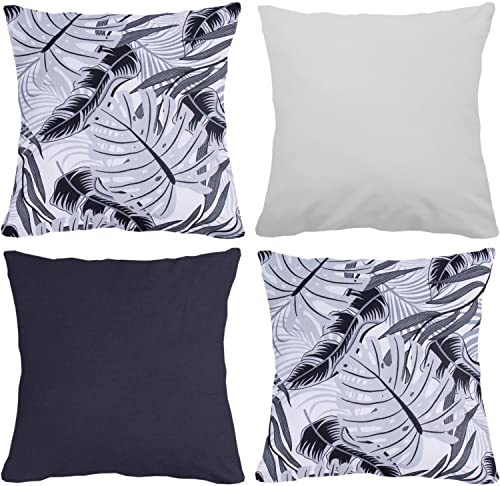 Amilian 4er Set; Dekokissen mit Füllung, Dekoratives Kissen; Zierkissen mit Kissenbezug; Kopfkissen; Sofakissen für Schlafzimmer, Wohnzimmer, Kinder...