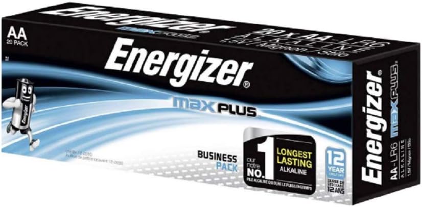 Max Plus AA Alkaline Batteries - Pack of 20