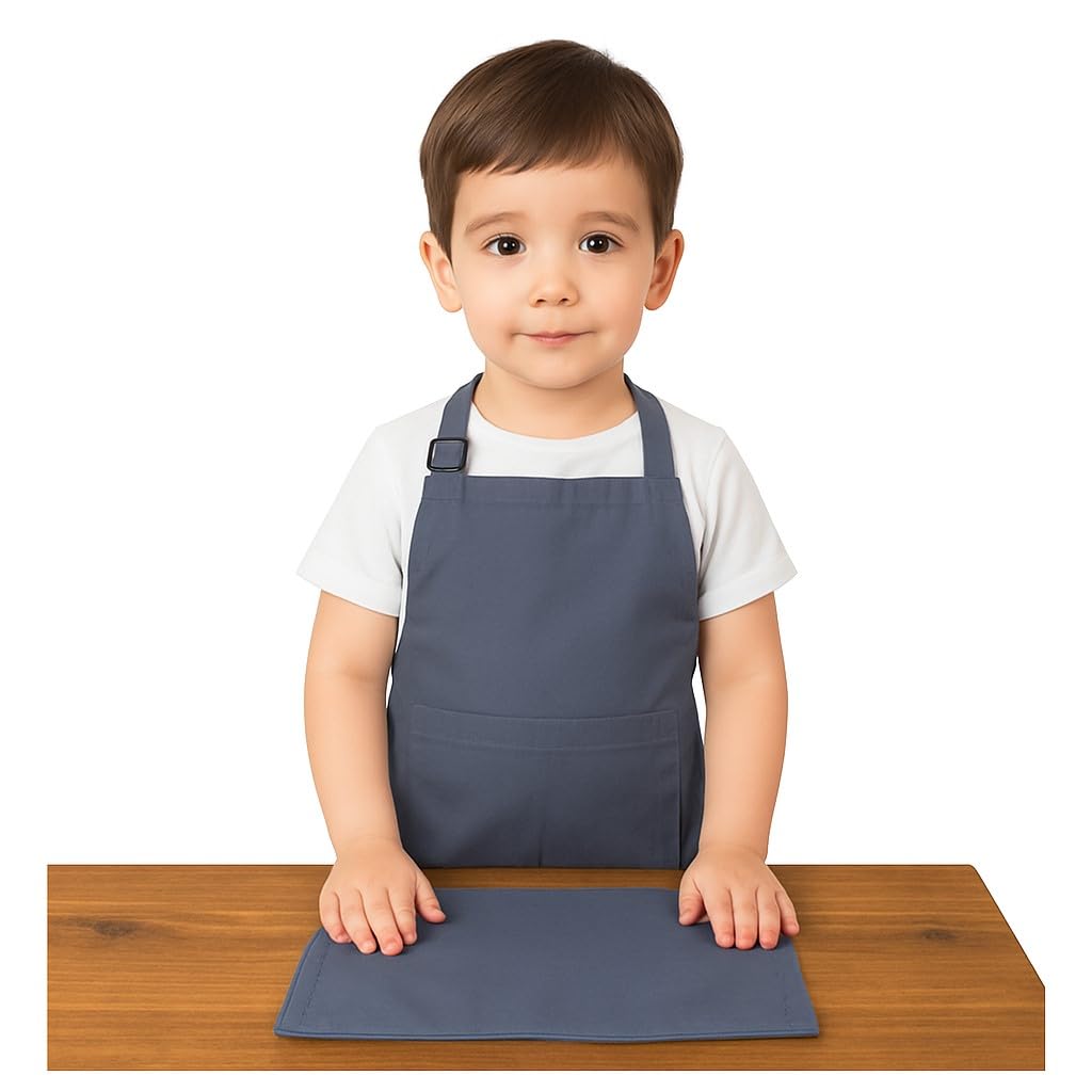 Switchon Waterproof Polyester Design Multi Purpose Apron with Cloth Plate for Kids - 3 yrs to 6.5 yrs, Proudly Made in India-picture-13