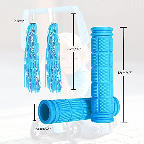 Bike Handle Grips with Tassel Streamers for Girls Boys and Red & Streamers - Picture 43 of 66
