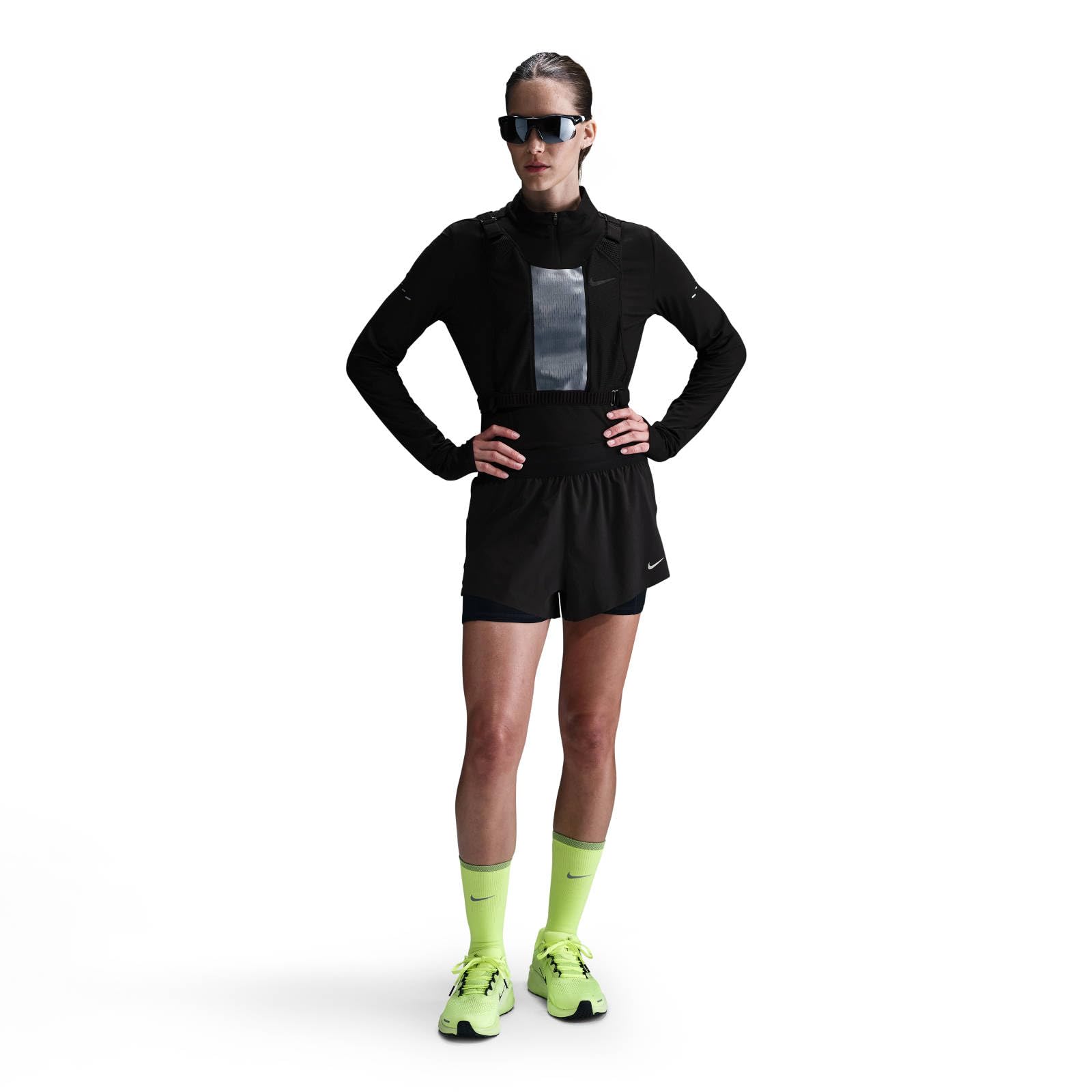 Nike - Shorts da Running 2 in 1 A Vita Media Dri-Fit 8 Cm Nike Swift – Donna, Pantaloncini da Corsa 2 in 1 Donna