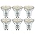 WSMCN MR16 GU10 LED Bulbs, 7W Warm White 3000K Light Bulbs, 100W Halogen Bulb Equivalent, GU10 Base, 120V 895lm Spotlight Bulbs, Non-dimmable, 120° Beam Angle, Pack of 6