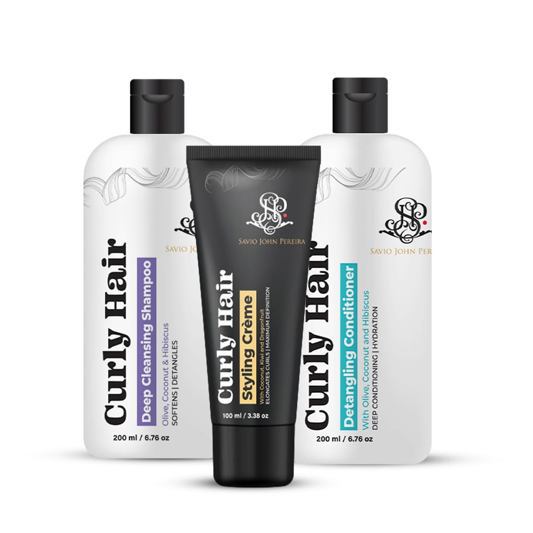 Prolixr Curly Hair Shampoo Hair Conditioner And Curl Cream Set