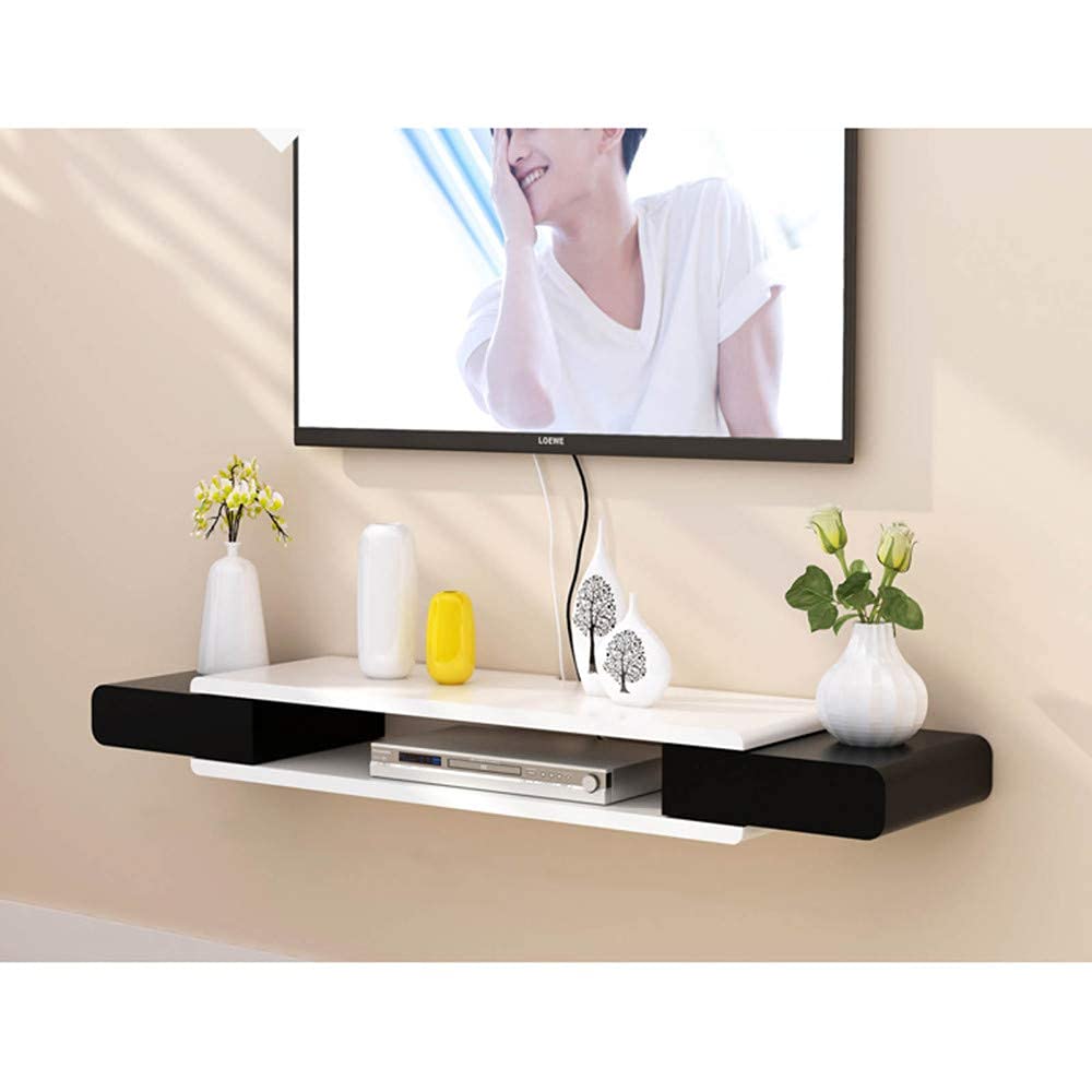 Slish Home Entertainment Sto Solut - Mobile da parete per TV da 90 cm, con mensola sospesa per lettore DVD/Blu-Ray e satellitare