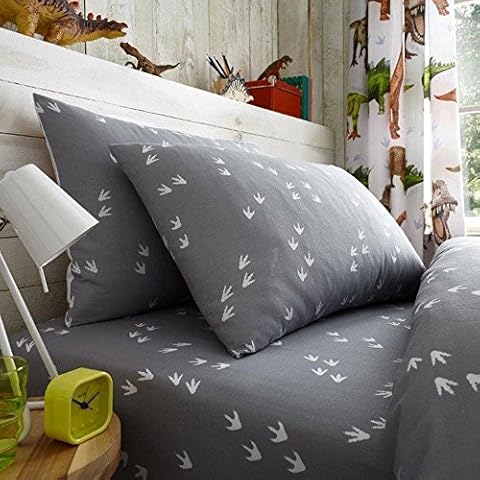 Gaveno Cavailia Rawrsome Dinosaur Single Fitted Sheet and Pillowcase Set Cover