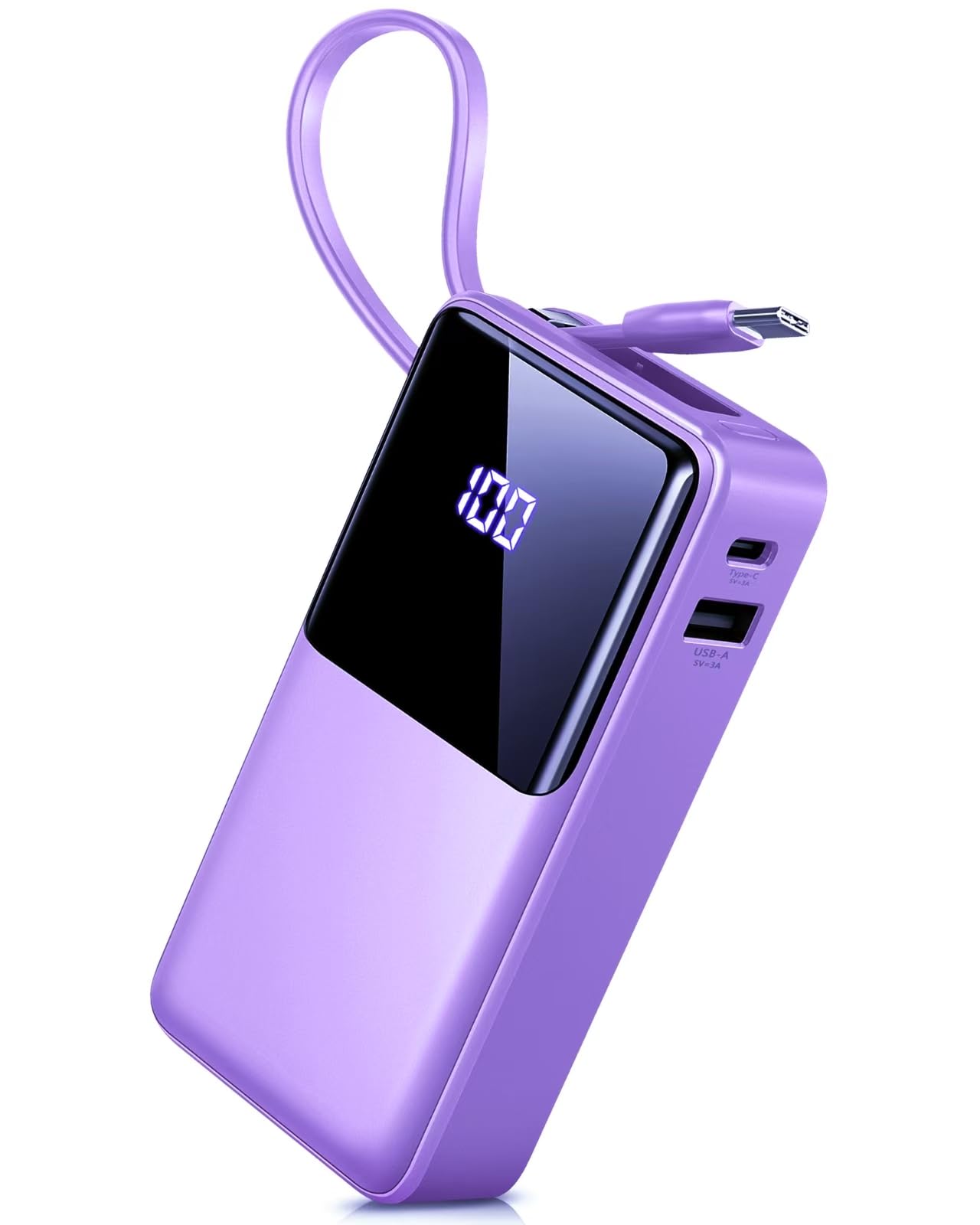 Power Bank, 10000Mah 5V/3A Powerbank Ricarica Rapida, Ingresso E Uscita