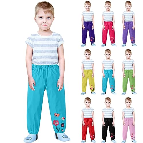 Betadog Kids Joggers with Pockets & Drawstring Warm Trousers Kids Unisex Soft Brushed Fleece Pants (Black, 2-3 Years)