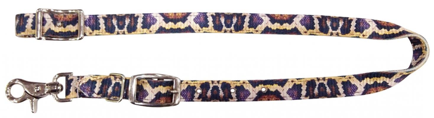 Snake Print Nylon Wither Strap w/Snap