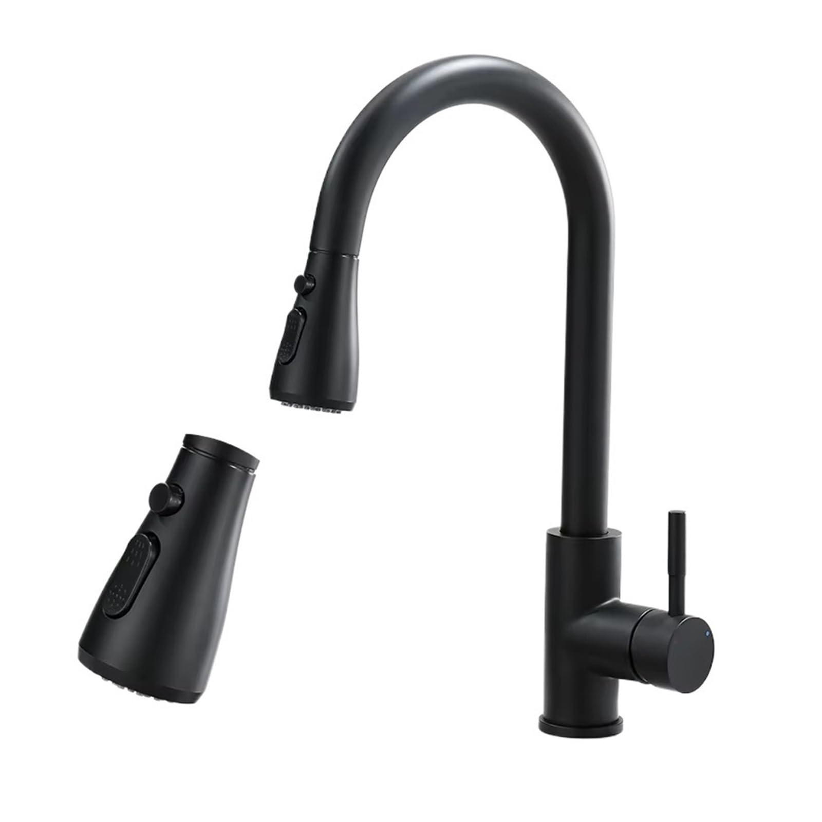 Kitchen Taps Mixer Kitchen Faucets Brushed Nickel Pull Out Sink Water Tap Deck Mounted Mixer Stream Sprayer Head Hot Cold Taps