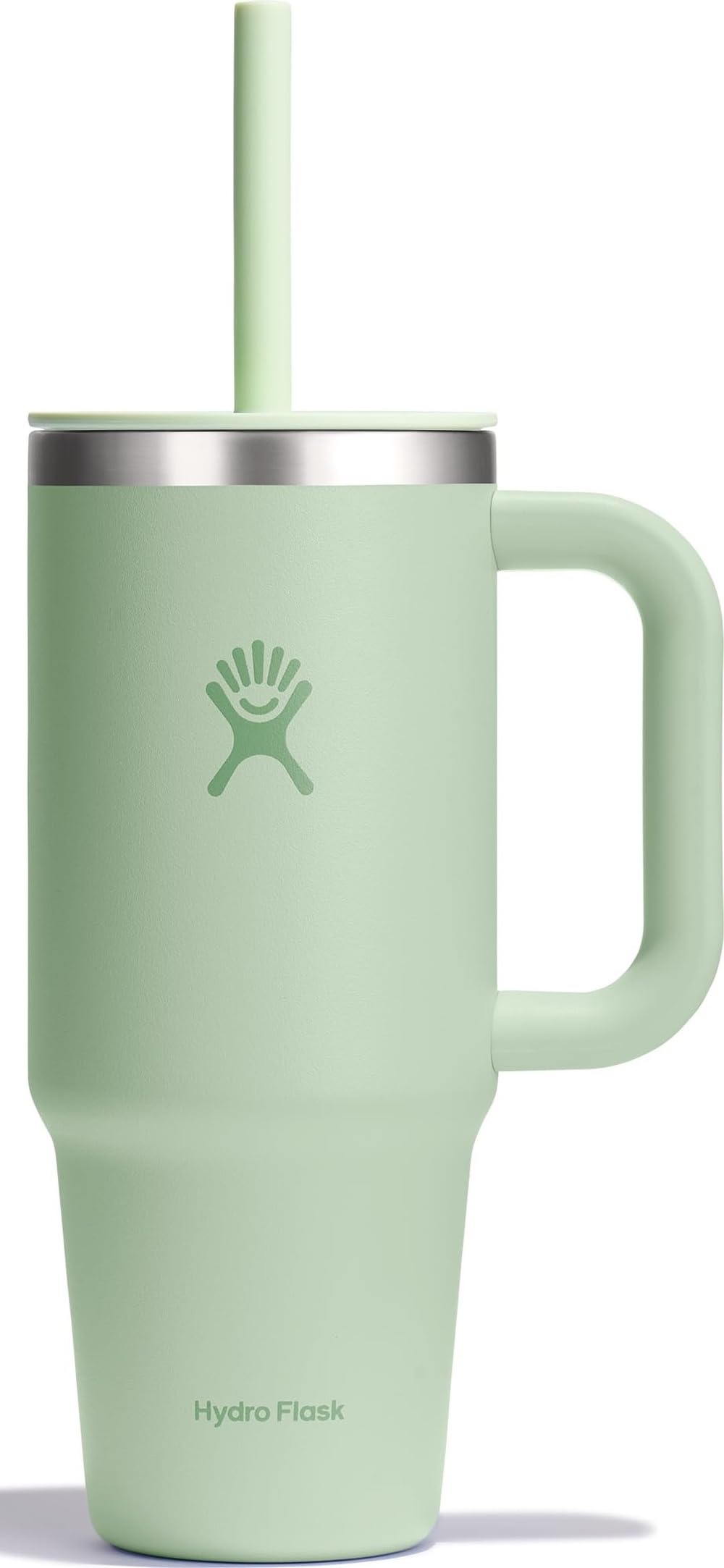 Hydro Flask 24 Oz Travel Tumbler with Handle, Lid and Straw - Insulated Stainless Steel in 24 Oz Aloe Green ALOE 24 Ounces