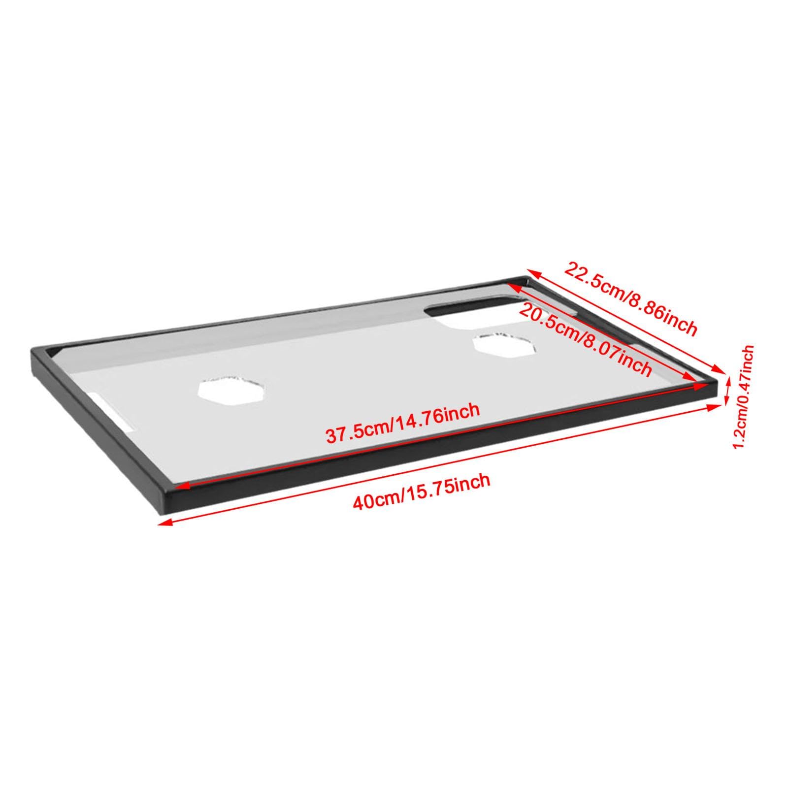 Harilla Couvercle d'aquarium avec Trous d'alimentation et Cadre, Installation Simple, Couvercle Transparent pour Aquarium, pour 40, 40 Cm X 22.5 Cm X