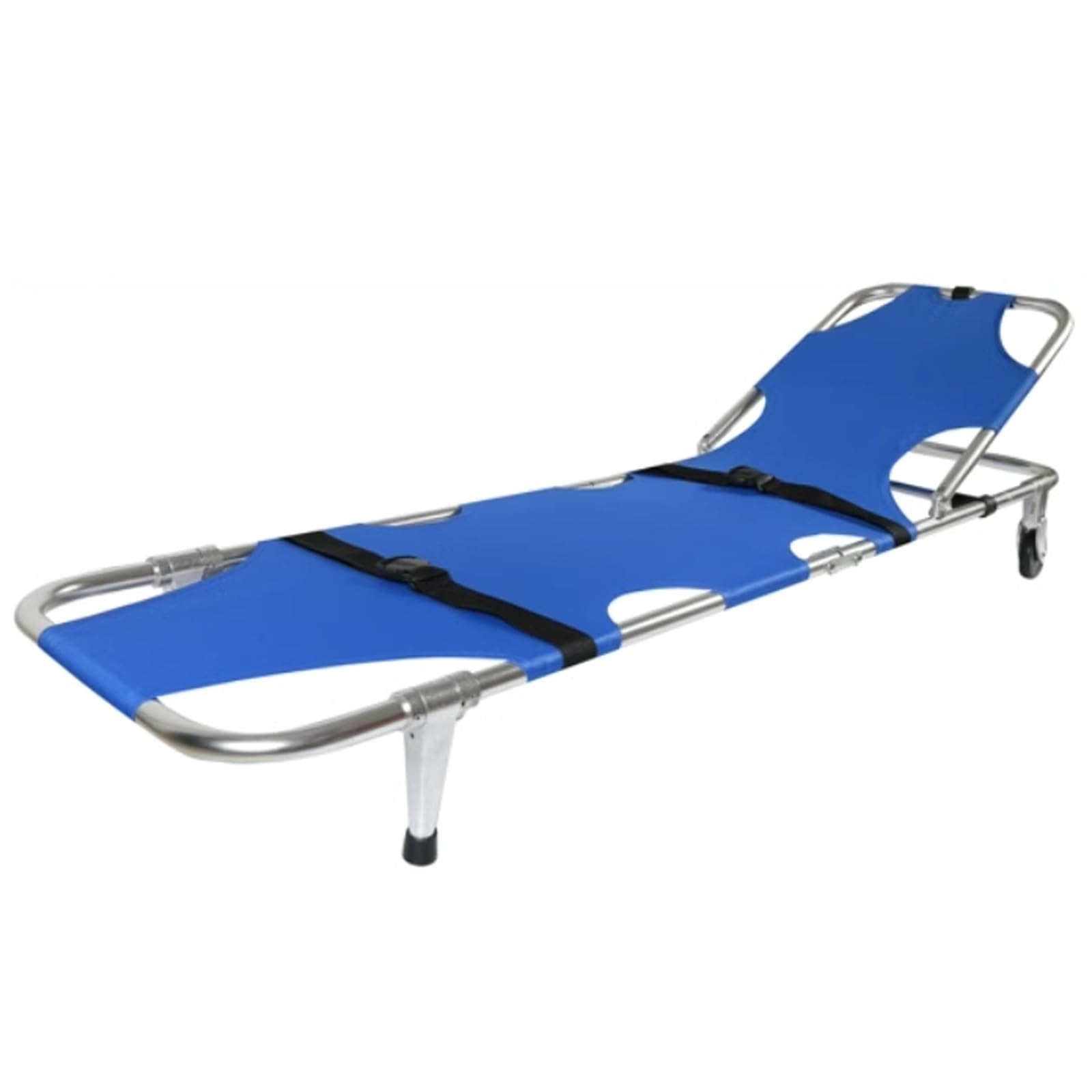 SWENEEN Portable Aluminum Folding Stretcher,2 Directional Wheels 2 Stands With Backrest 159Kg/350Lb,Search And Rescue,Rescue Board,For Hospitals,Sports Venues And Ambulances,