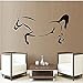 Dessin Au Trait Animal Contour Cheval Bricolage Papier Peint Salon Course Cheval Martin Vinyle Amovible Wall Art Decal Décoration 31X59 Cm