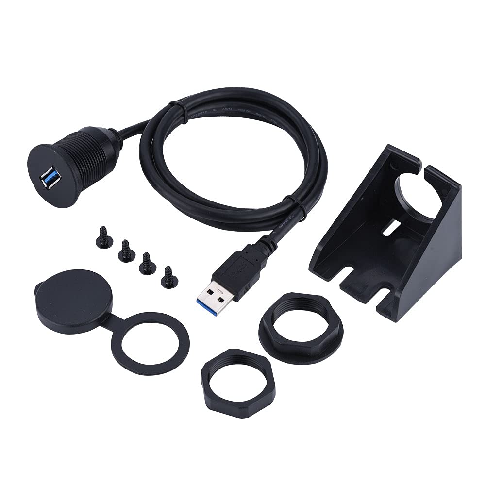 Adattatore cavo di prolunga USB doppio per barca automatica da pannello per porta USB AUX da incasso per cruscotto auto da 150 cm 3 stili per Volkswagen Toyota  34