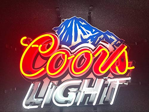 Image of 19 inchx15 inch Coor Lights Mountain Neon Sign Light HD Vivid Printing Technology Man Cave Beer Bar Pub Handmade Real Tube Lamp Handmade LED Neon Tubing Signs